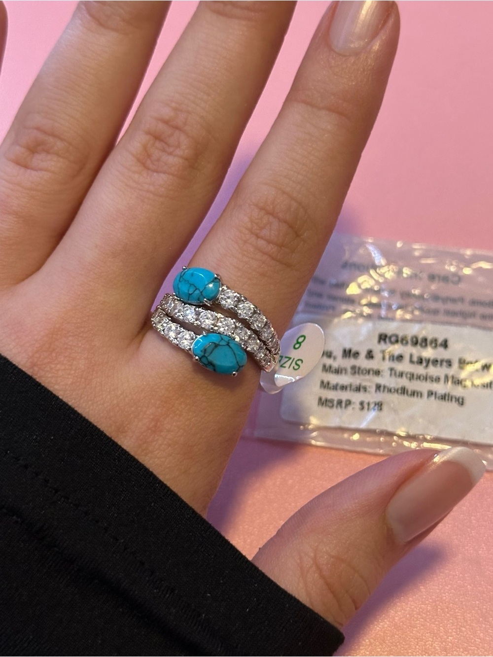 Bomb Party OG Ring “You, Me & The Layers Between” Size 8 Brand New!